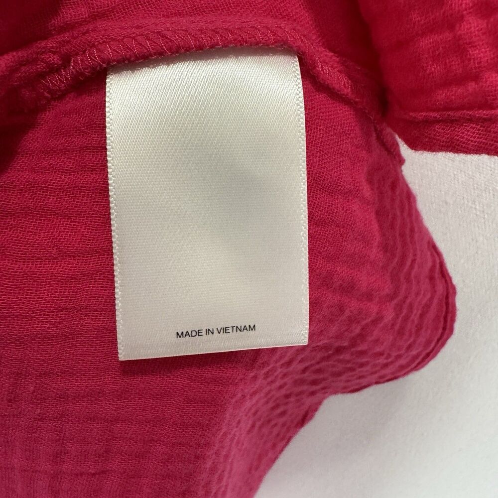 Express Dress Womens Small Pink Gauzy 100% Cotton Beachy Boho‎ Coastal Resort - Picture 12 of 14